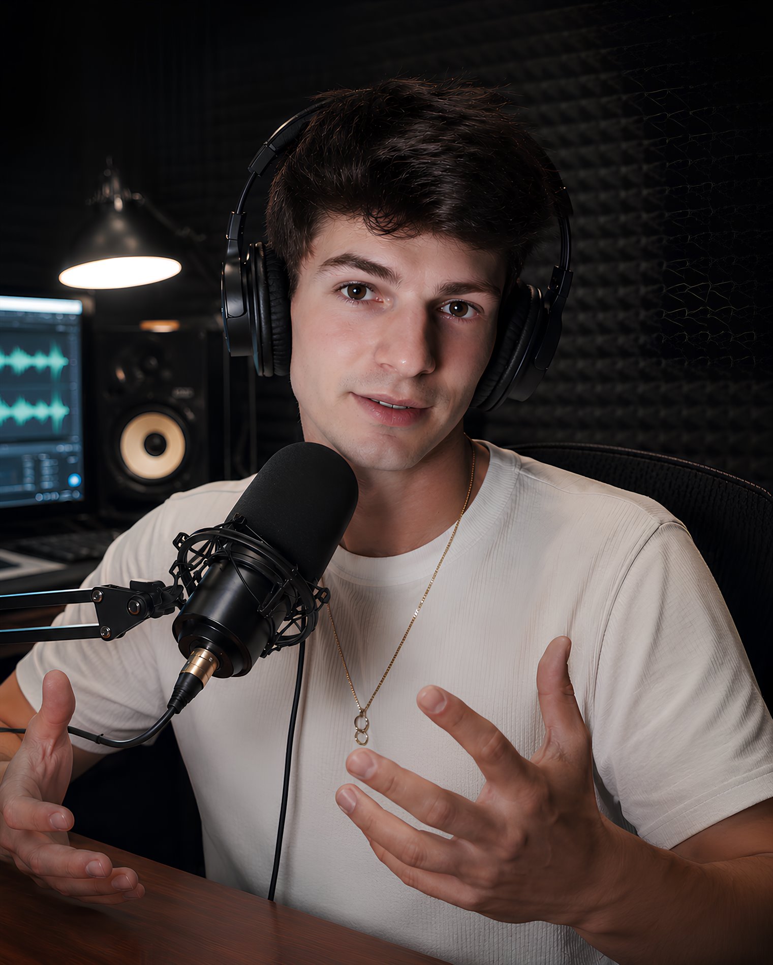 Dmitrii Garanin in podcast studio